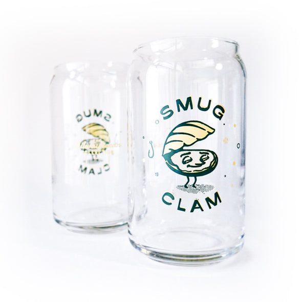 smug clam glass 4 pack