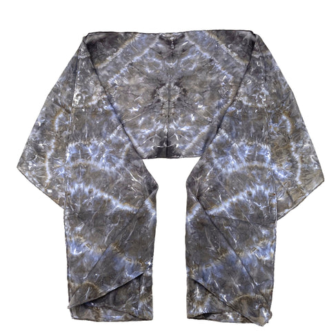 Scarf Spree Slate Gray Safari Large Silk Square Scarf - See Our Butterfly Scarf Tie!