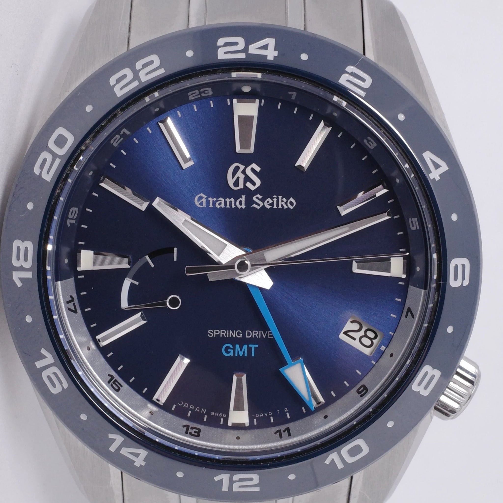 GRAND SEIKO SPORT COLLECT SPRING DRIVE GMT BLUE SBGE255 – Honolulu Time