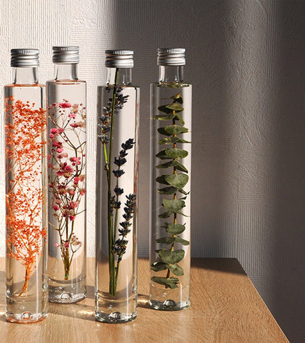 Japanese Herbarium Bottles - Dried Flowers in Oil