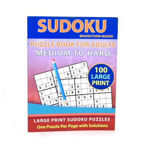 Sudoku, Large Print - Medium to Hard