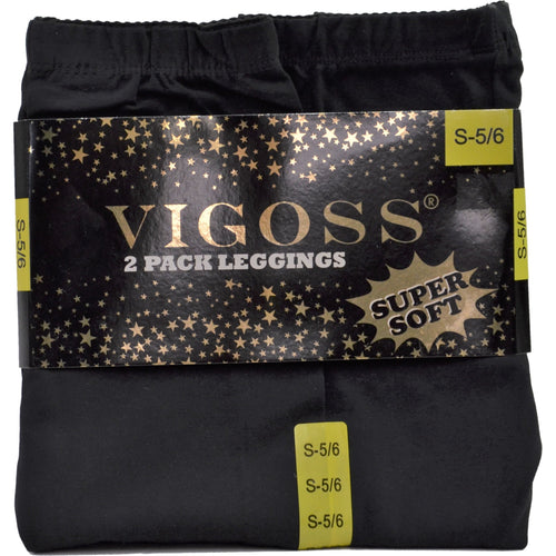 VIGOSS Girls' 2-Pack Soft Stretch Leggings XL - 14 – Liquidation