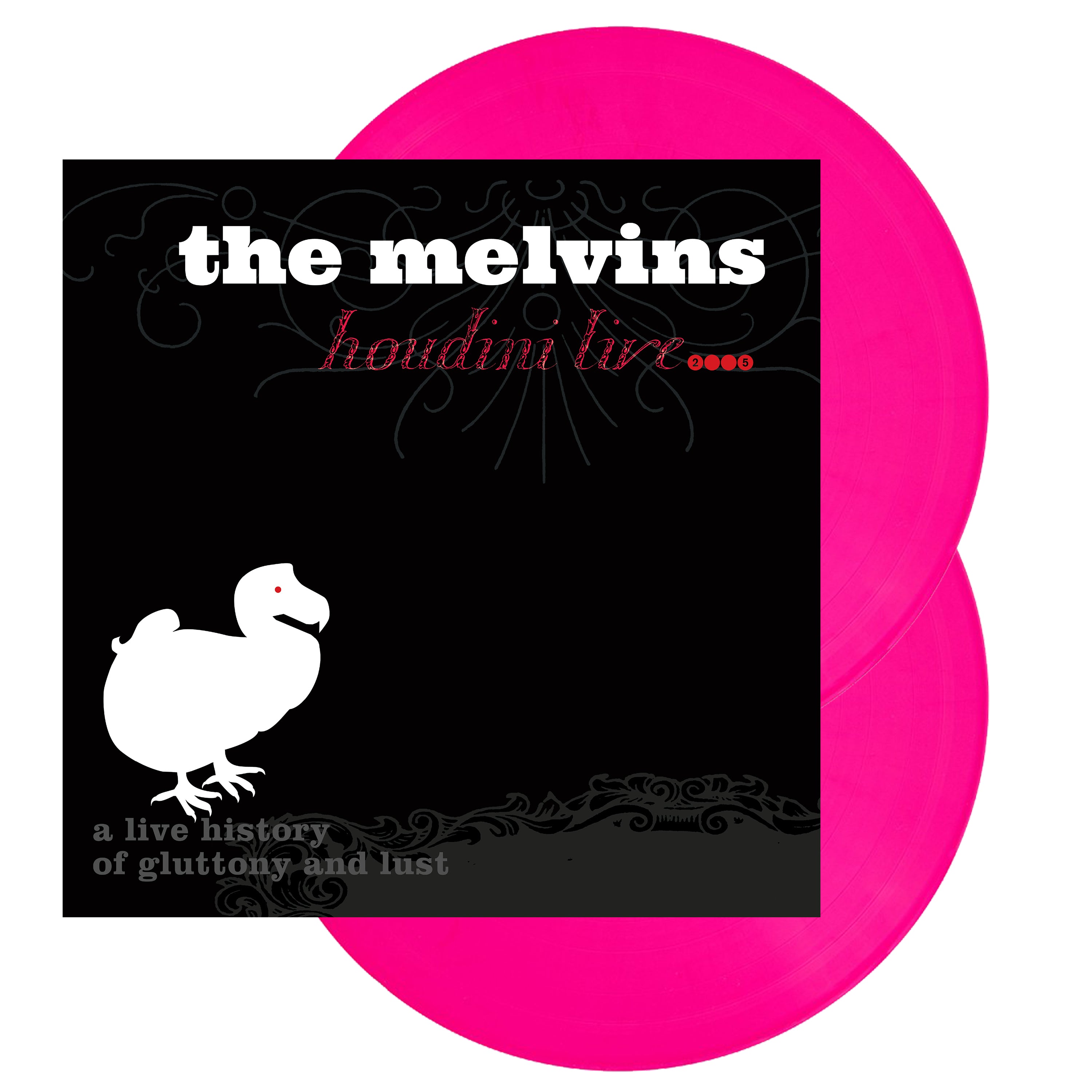 MELVINS - HOUDINI LIVE 2005 2LP 140gr HOT PINK VINYL