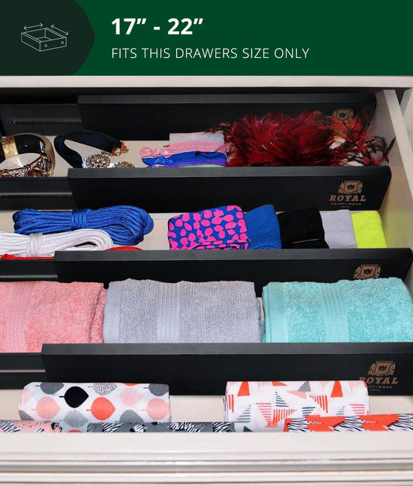 black drawer dividers