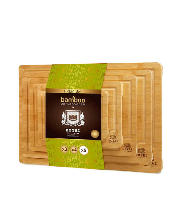 Royal Craft Wood Cutting Board Wood Set 2 Tone 3 PCS, 1 - Food 4 Less