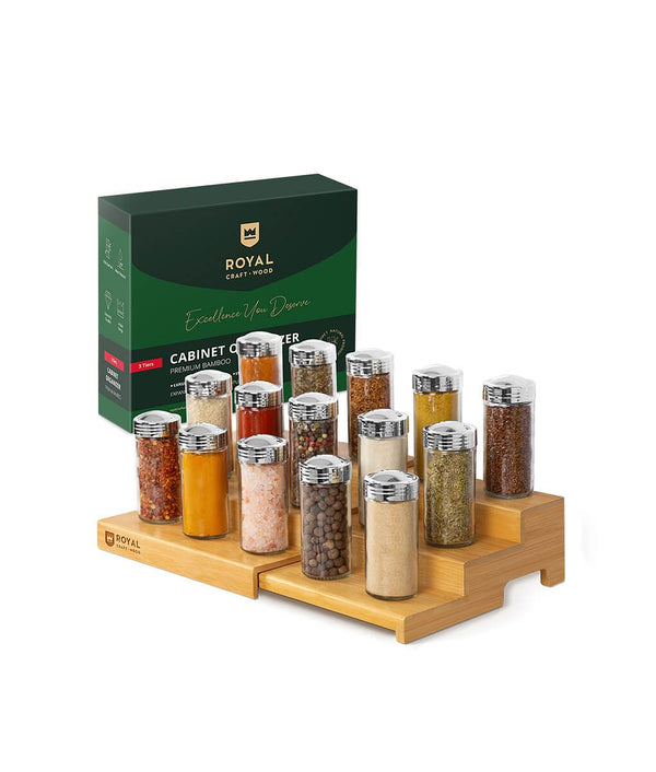 3 Tiered Spice Rack for Small Spaces 15x8