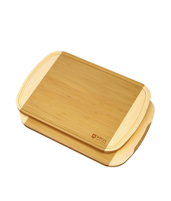Royal Craft Wood Bamboo Cutting Board (two-tone Xl, 18”x12”) : Target