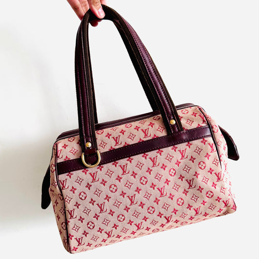 Louis Vuitton Monogram Mini Lin Josephine PM Speedy Boston Bag