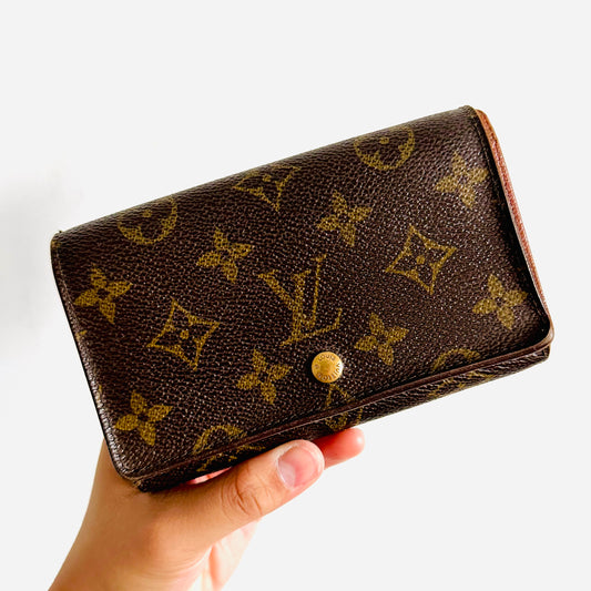 Authentic Louis Vuitton Monogram Compact Zip Bifold Wallet