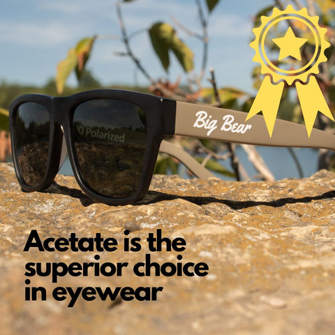Acetate is the superior choice for sunglasses