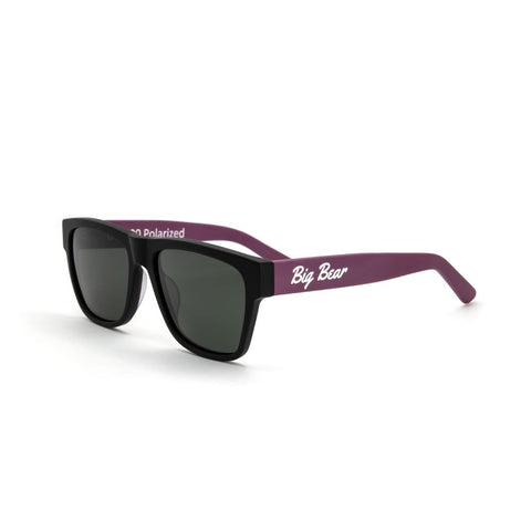 front view stylish fuchsia sunglasses for men with green lens