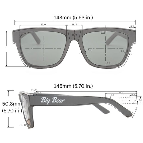 Sunglasses Measurements