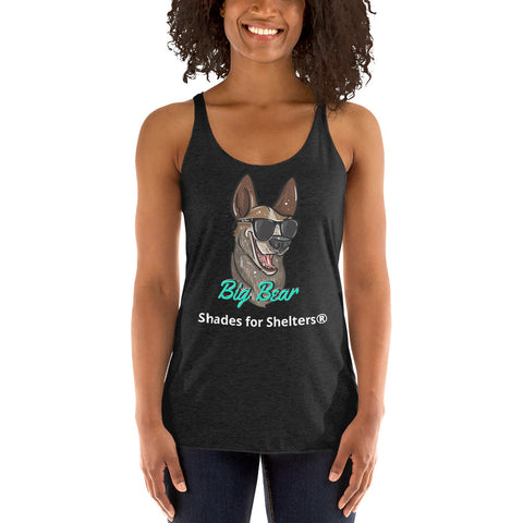 Women's racerback tank - shades for shelters