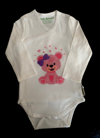 Sabrina unicorn' Organic Short-Sleeved Baby Bodysuit