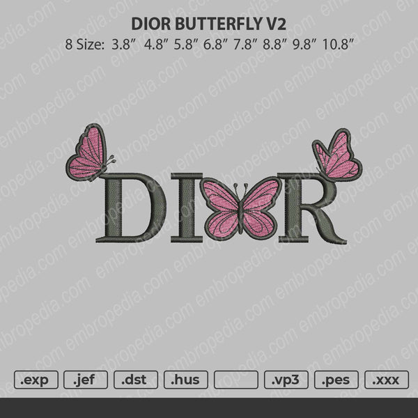 Dior Butterfly v2 – Embropedia