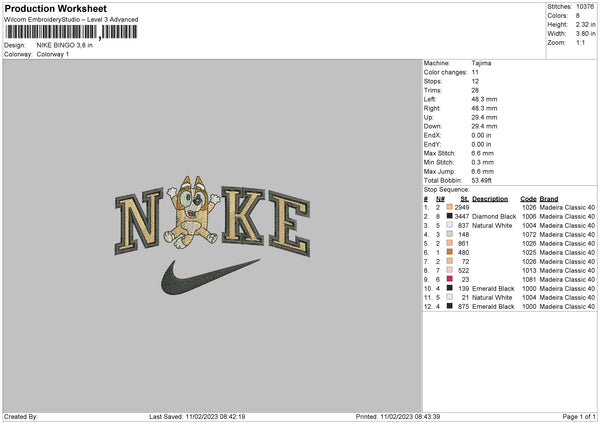 Nike Bingo Embroidery File 6 sizes – Embropedia