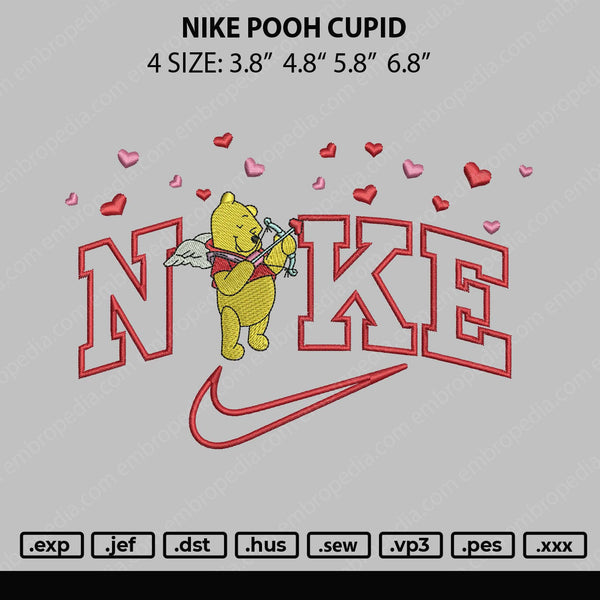 Nike Pooh Cupid Embroidery File 4 size – Embropedia