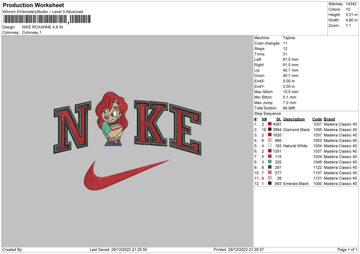 Nike Roxanne Embroidery File 6 sizes – Embropedia