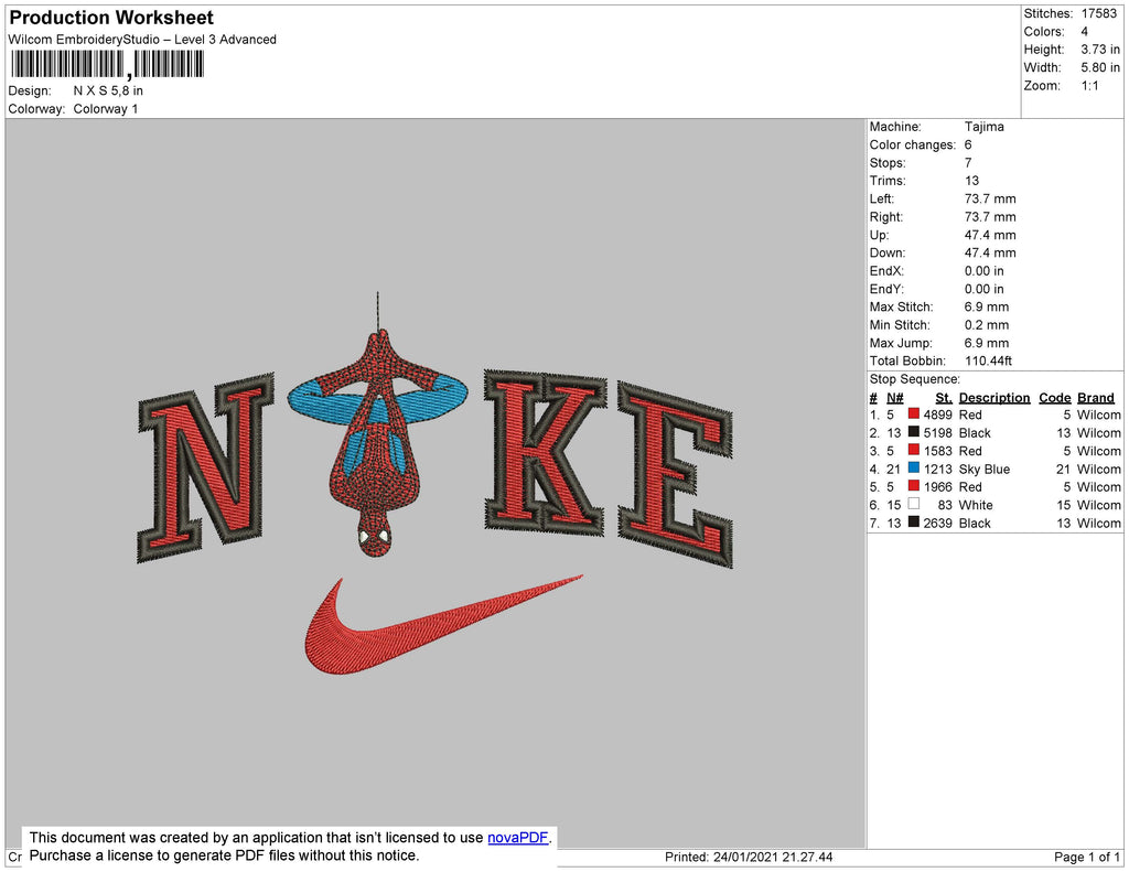Nike Spiderman Embroidery File 4 size – Embropedia