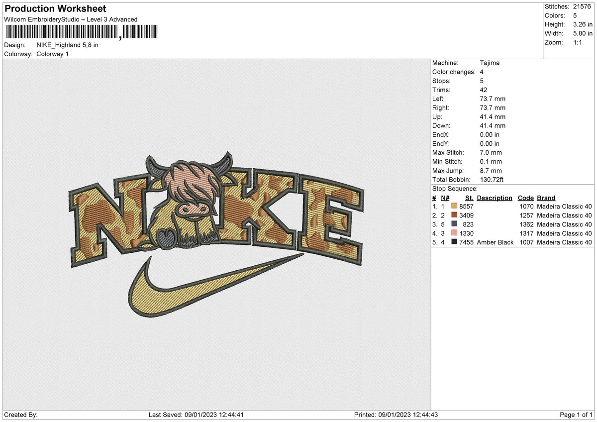 Nike Highland Embroidery File 6 sizes – Embropedia