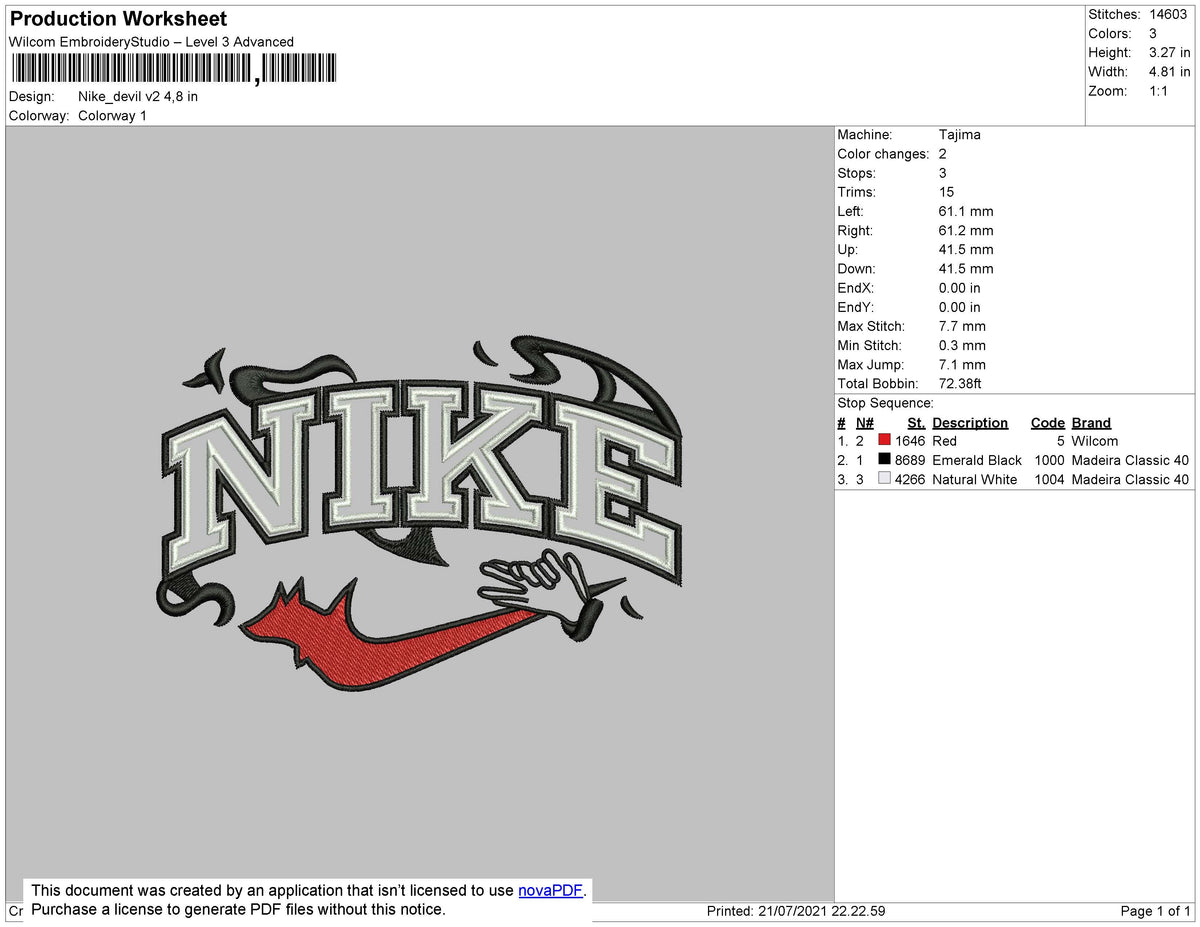 Nike Devil V2 Embroidery File 4 size – Embropedia