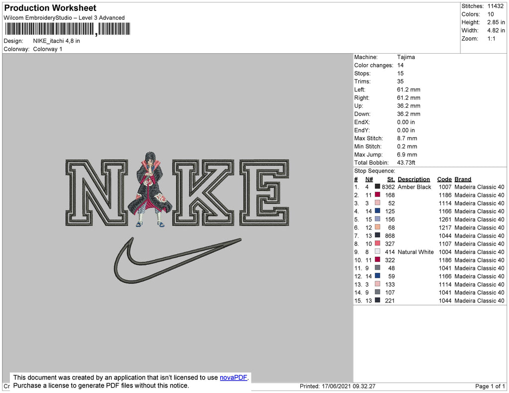 Nike Itachi Embroidery File 4 size – Embropedia
