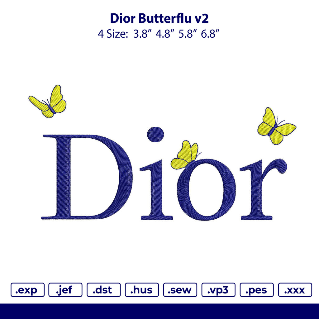 Dior Butterfly v2 – Embropedia