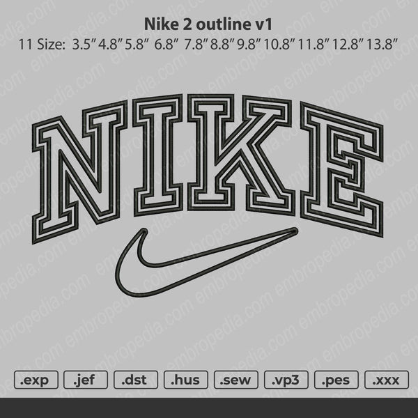 Nike 2 outline V1 – Embropedia