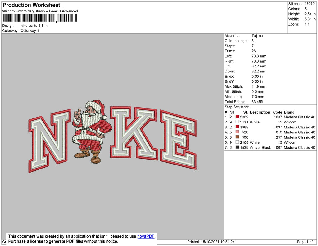 Nike Santa Embroidery File 7 size – Embropedia