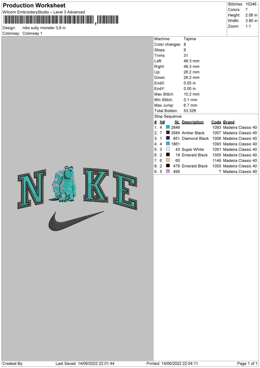 Nike Sulley Embroidery File 4 size – Embropedia