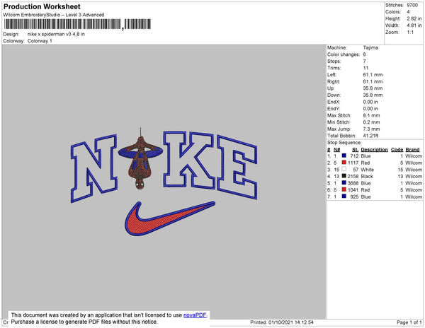 Nike X Spiderman Embroidery File 4 size – Embropedia