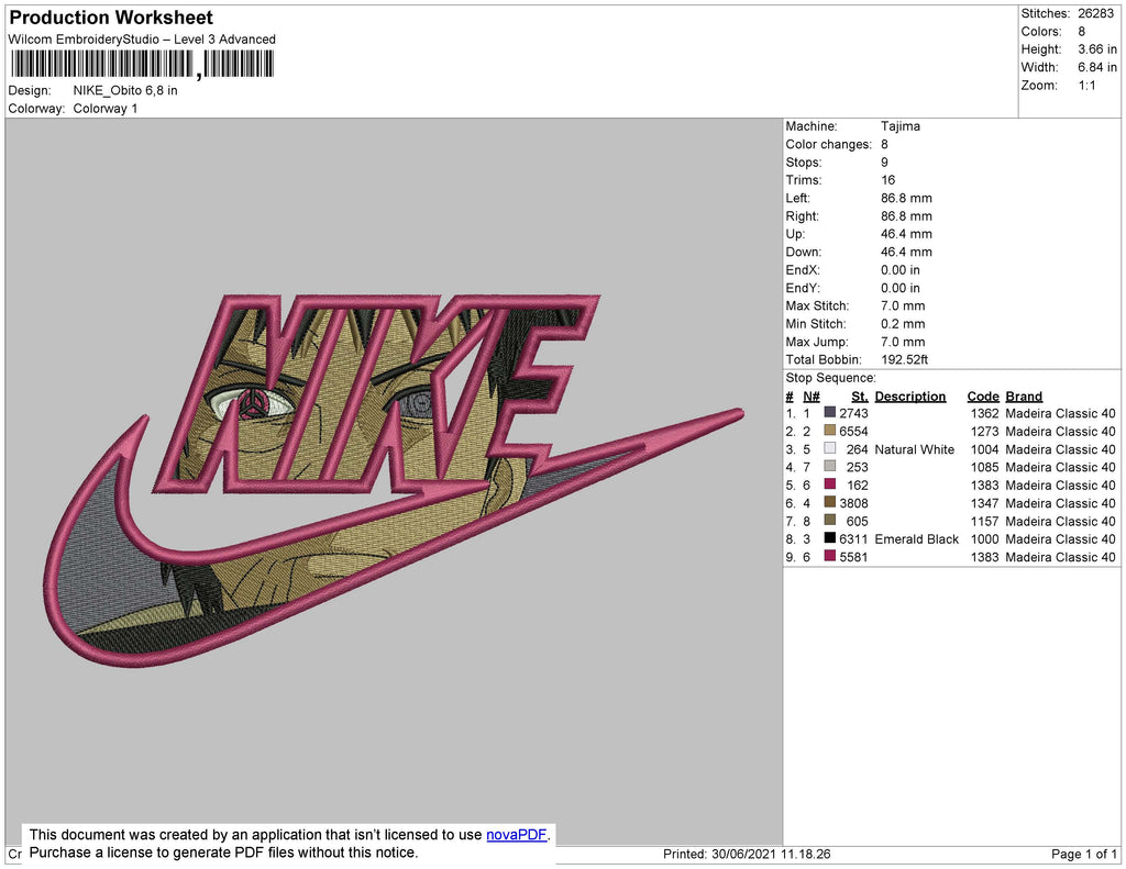 Nike Obito 02 Embroidery File 4 size – Embropedia