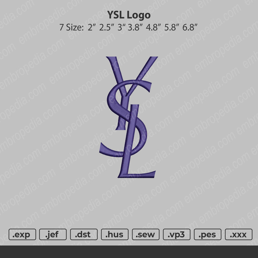 YSL Logo – Embropedia