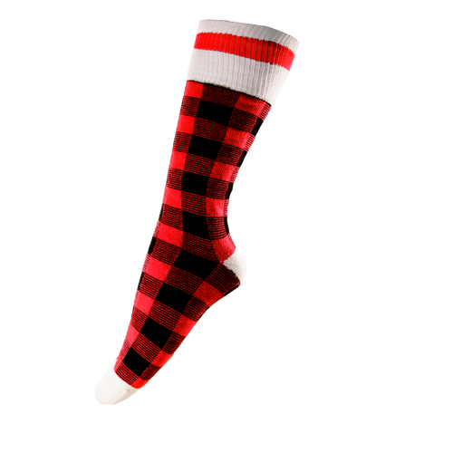 Red Plaid Leggings by POOK