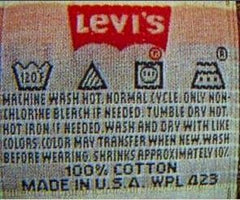 LEVIS CARE TAG