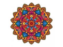 Mandala - vybarvená předloha