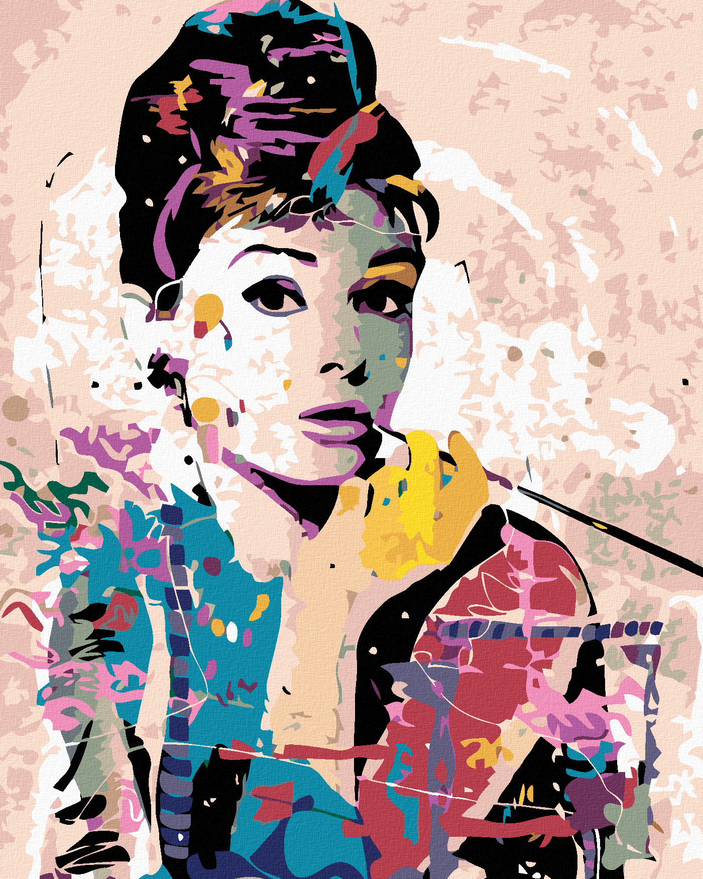 Audrey Hepburn40x50 cm
Ohne Keilrahmen