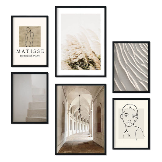 6 Láminas Fotografía Dibujo Matisse - Cuadros Decorativos Ilustració –  Nacnic Estudio SL