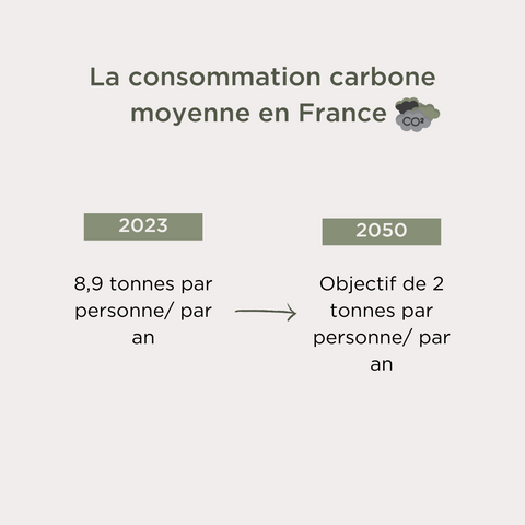 Consommation carbone par habitant en France