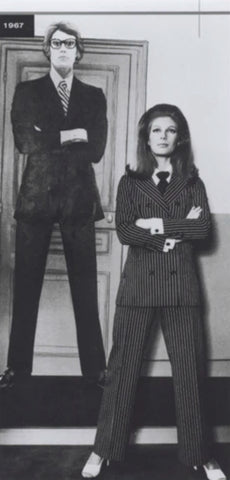 Homme et femme en smoking Yves Saint Laurent