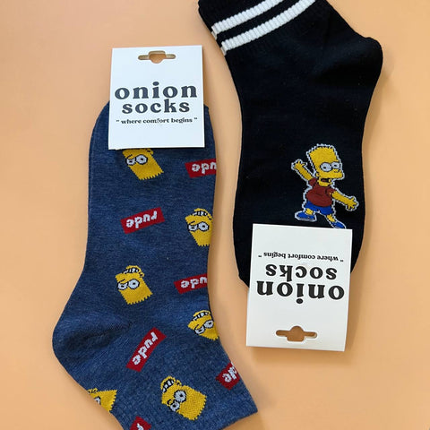 Bart Simpson Rude Socks
