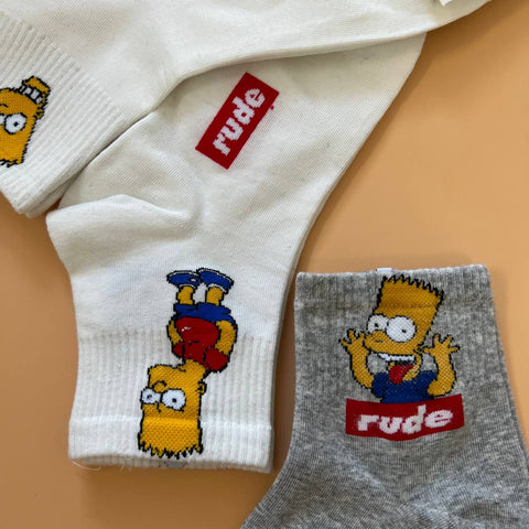 Bart Simpson Rude Socks