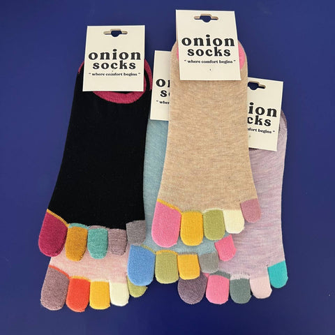 Ladies plain toe coloured socks