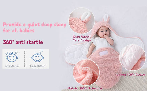 baby swaddle blanket rabbit