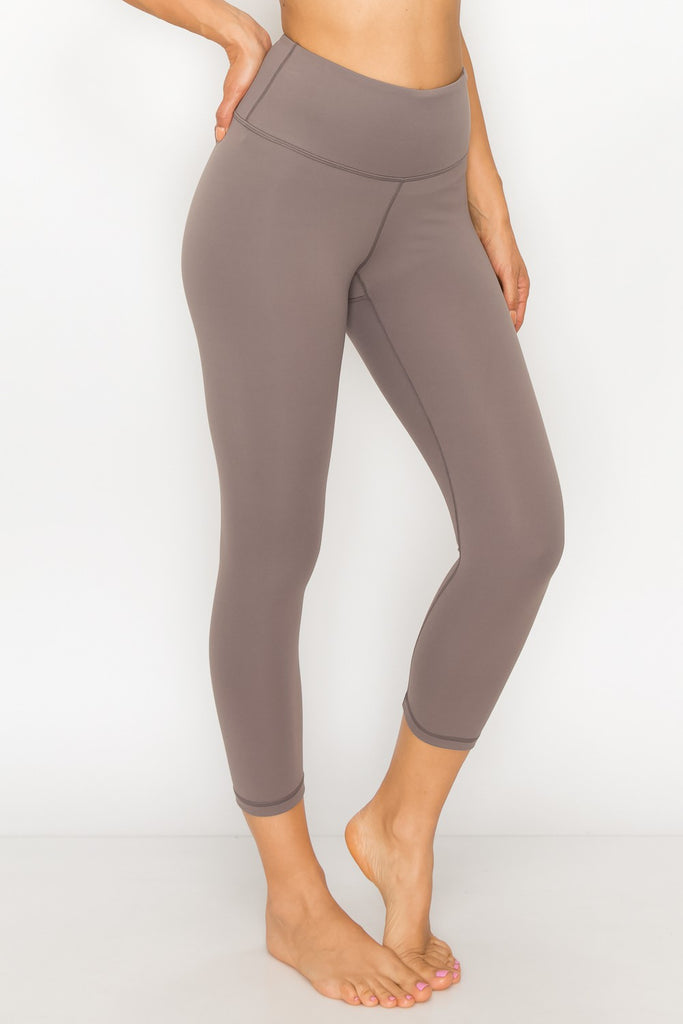 High Waist Plus Size Capri Pants W/ Inner Pocket C7501PX 