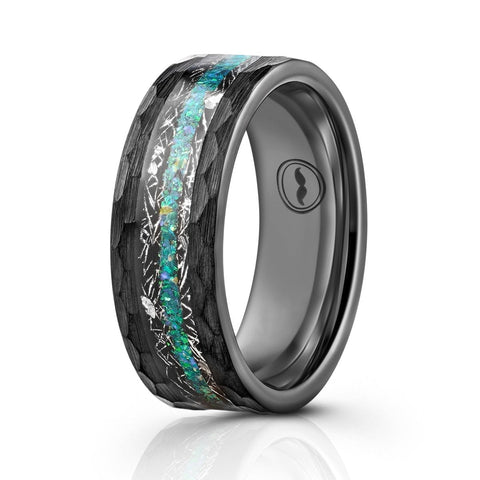 Mens Abalone Rings - Dive into Oceans Enchantment