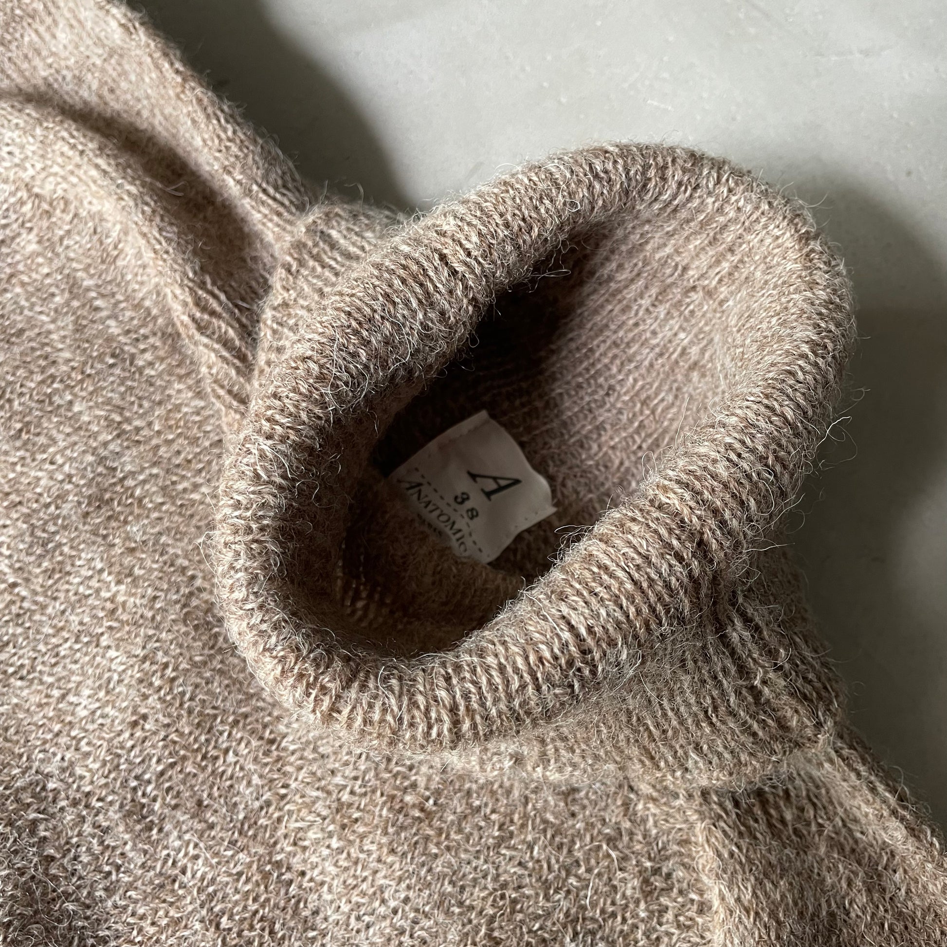 在庫あり】【在庫あり】ANATOMICA 1PLY SHETLAND SWEATER 38 ニット