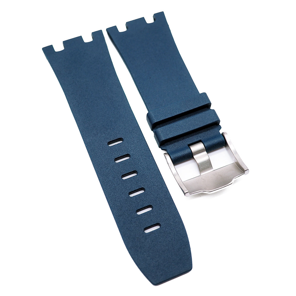 28mm Navy Blue FKM Rubber Watch Strap For Audemars Piguet Royal Oak Of –  Revival Strap