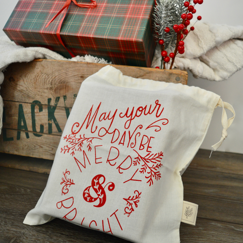 reusable christmas gift bag