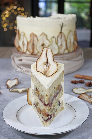 moist cake caramel cake pear cake holiday cake elegant holiday cake